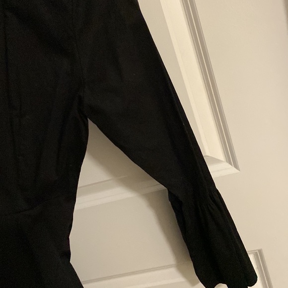 Black Cotton shirt dress size M - Picture 3 of 3